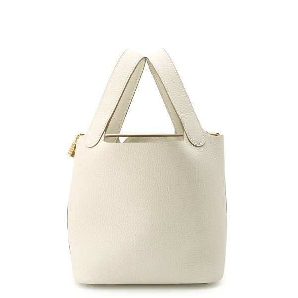エルメス ハンドバッグ ピコタンロックPM クレ/ゴールド金具 トリヨンクレマンス K刻印 HERMES