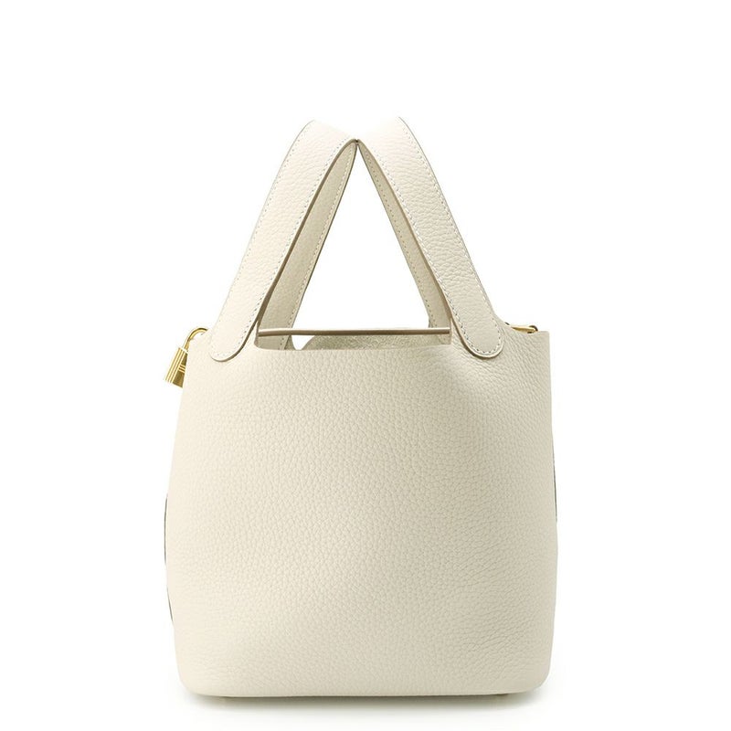 エルメス ハンドバッグ ピコタンロックPM クレ/ゴールド金具 トリヨンクレマンス K刻印 HERMES