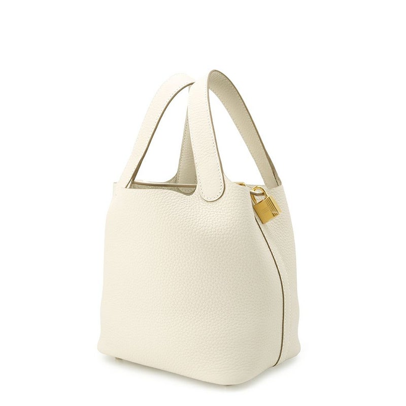 エルメス ハンドバッグ ピコタンロックPM クレ/ゴールド金具 トリヨンクレマンス K刻印 HERMES