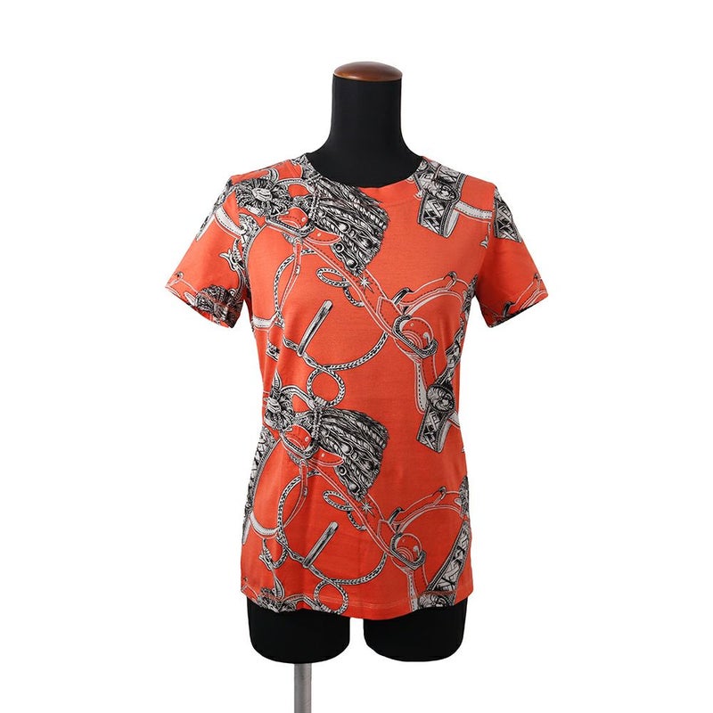 エルメス Ｔシャツ 総柄 コットン レディースサイズ38 HERMES アパレル