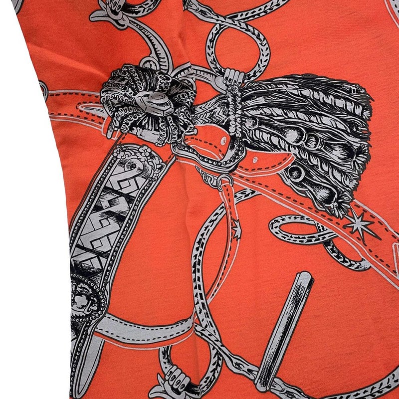 エルメス Ｔシャツ 総柄 コットン レディースサイズ38 HERMES アパレル