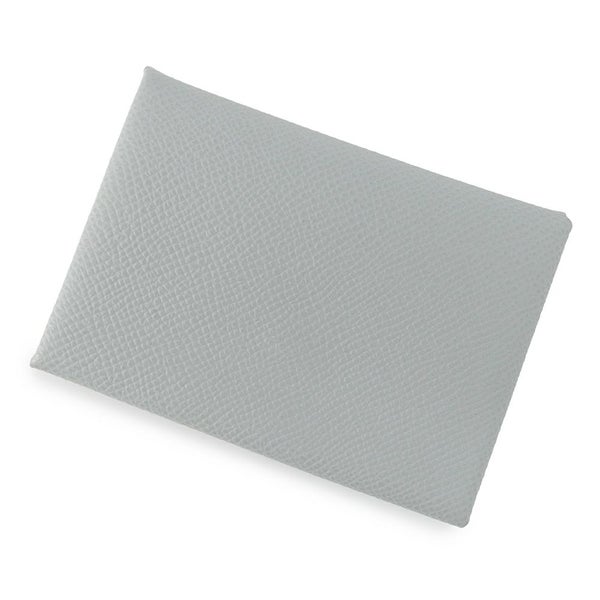 エルメス コインケース カルヴィ デュオ ブルーグラシエ/シルバー金具 エプソン K刻印 財布