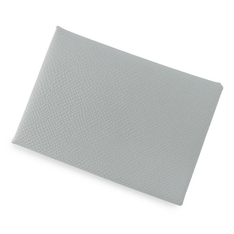 エルメス コインケース カルヴィ デュオ ブルーグラシエ/シルバー金具 エプソン K刻印 財布