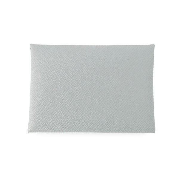 エルメス コインケース カルヴィ デュオ ブルーグラシエ/シルバー金具 エプソン K刻印 財布