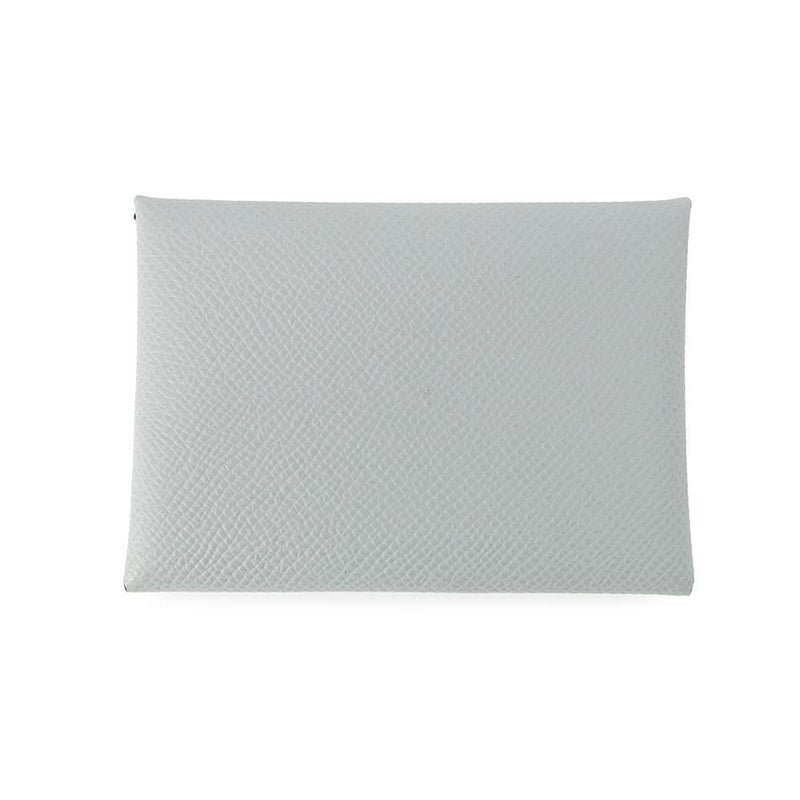 エルメス コインケース カルヴィ デュオ ブルーグラシエ/シルバー金具 エプソン K刻印 財布