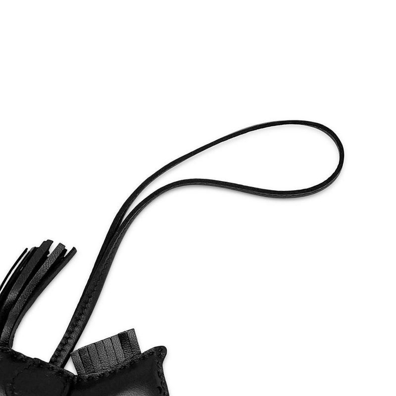 エルメス バッグチャーム ロデオ PM ブラック ラムスキン U刻印 HERMES ソーブラック