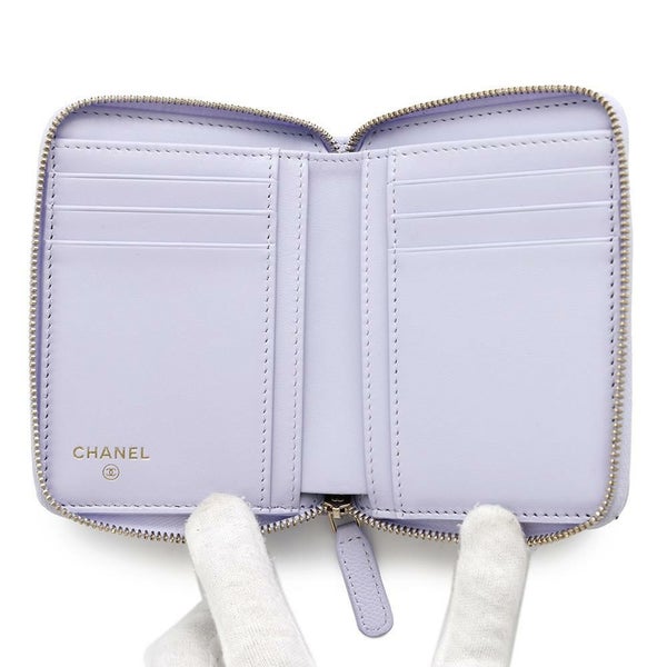 シャネル 二つ折り財布 マトラッセ スモールウォレット ココマーク キャビアスキン AP4652 CHANEL 財布