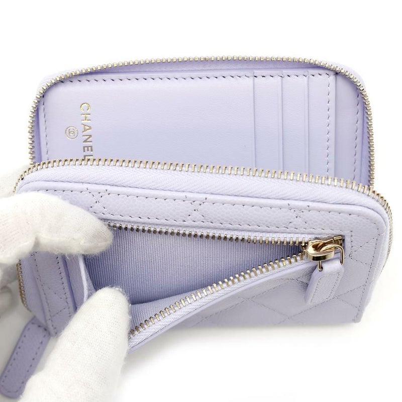 シャネル 二つ折り財布 マトラッセ スモールウォレット ココマーク キャビアスキン AP4652 CHANEL 財布