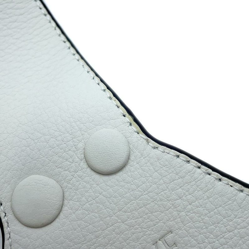 ロエベ ショルダーストラップ ハンドモチーフ レザー ビジュー LOEWE バッグストラップ 白