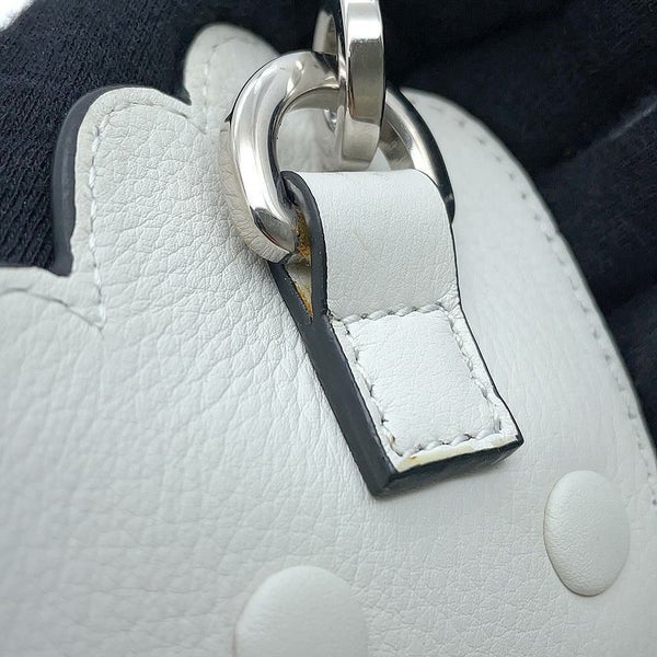 ロエベ ショルダーストラップ ハンドモチーフ レザー ビジュー LOEWE バッグストラップ 白