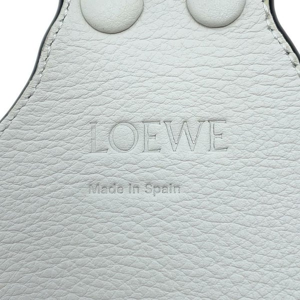 ロエベ ショルダーストラップ ハンドモチーフ レザー ビジュー LOEWE バッグストラップ 白