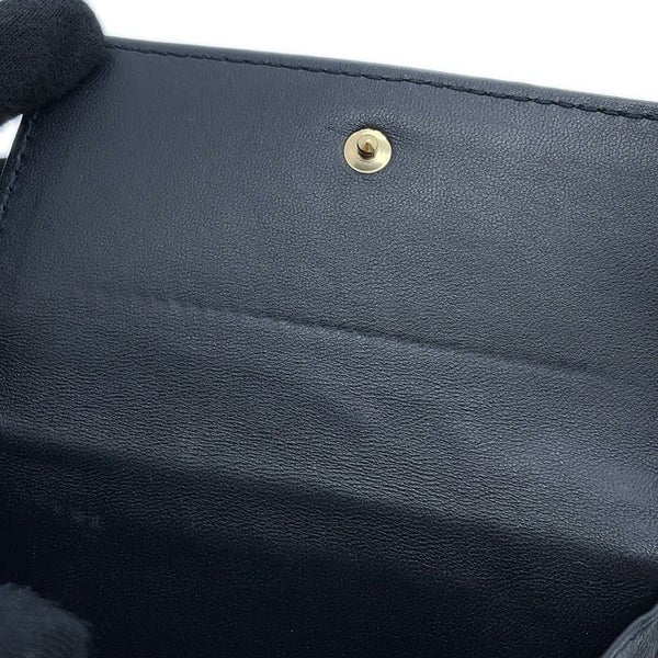 クリスチャン・ディオール 二つ折り財布 レディディオール カナージュ ラムスキン Christian Dior