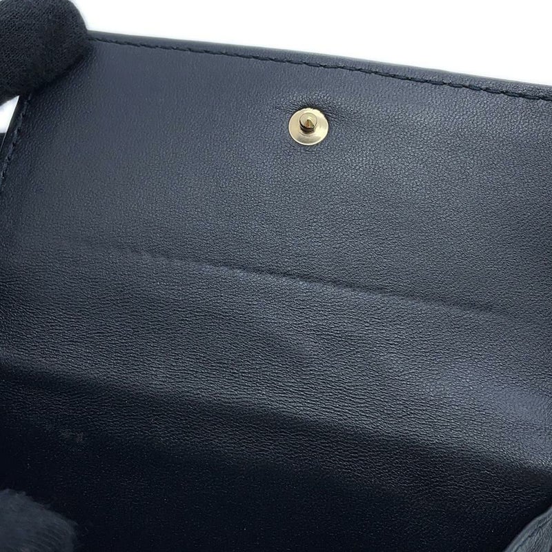 クリスチャン・ディオール 二つ折り財布 レディディオール カナージュ ラムスキン Christian Dior