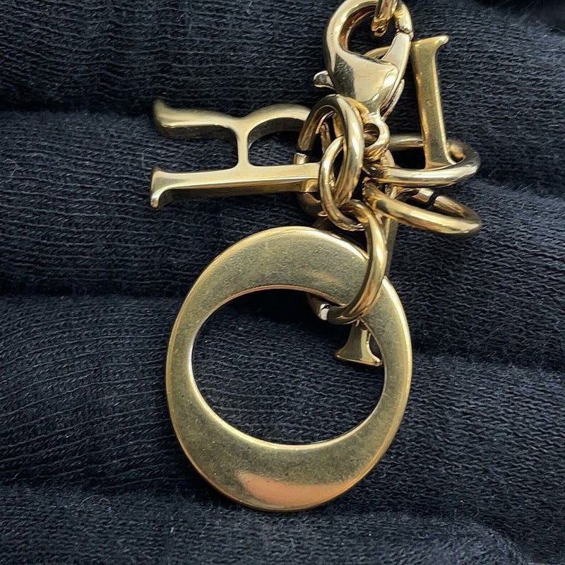 クリスチャン・ディオール 二つ折り財布 レディディオール カナージュ ラムスキン Christian Dior