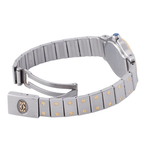 カルティエ サントスオクタゴン SM W2001683 Cartier 腕時計 アイボリー文字盤 クォーツ
