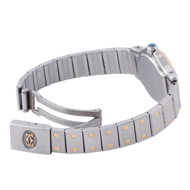 カルティエ サントスオクタゴン SM W2001683 Cartier 腕時計 アイボリー文字盤 クォーツ