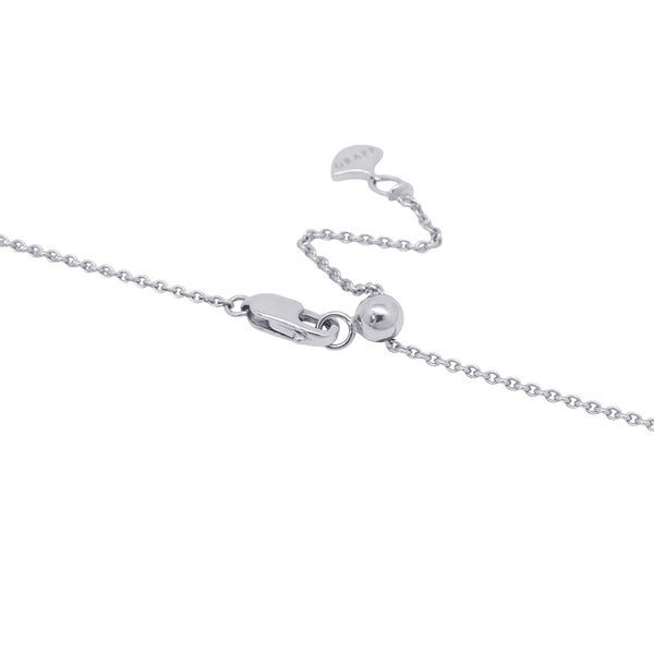 グラフ ネックレス ダブル バタフライ シルエット ダイヤモンド ペンダント ダイヤ 計0.53ct K18WGホワイトゴールド RGP745