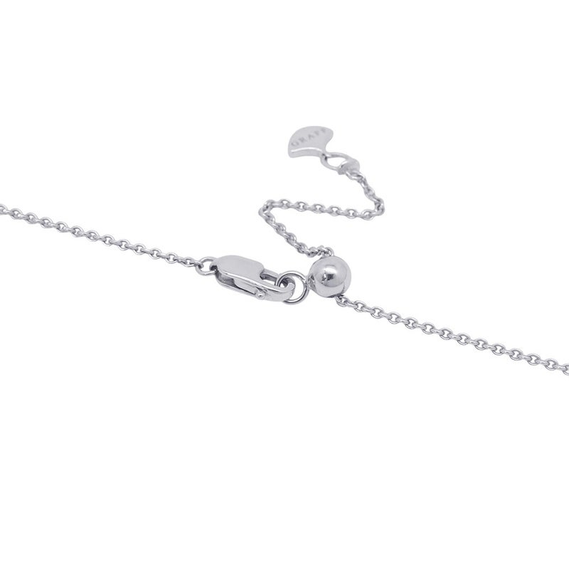 グラフ ネックレス ダブル バタフライ シルエット ダイヤモンド ペンダント ダイヤ 計0.53ct K18WGホワイトゴールド RGP745