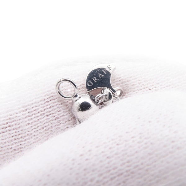 グラフ ネックレス ダブル バタフライ シルエット ダイヤモンド ペンダント ダイヤ 計0.53ct K18WGホワイトゴールド RGP745