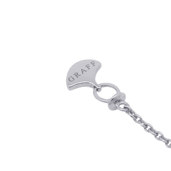 グラフ ネックレス ダブル バタフライ シルエット ダイヤモンド ペンダント ダイヤ 計0.53ct K18WGホワイトゴールド RGP745