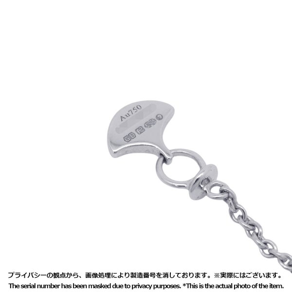 グラフ ネックレス ダブル バタフライ シルエット ダイヤモンド ペンダント ダイヤ 計0.53ct K18WGホワイトゴールド RGP745
