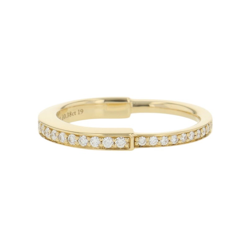 ティファニー リング ロック リング ダイヤモンド 計0.38ct K18YGイエローゴールド サイズ約13号 Tiffany&Co. 指輪