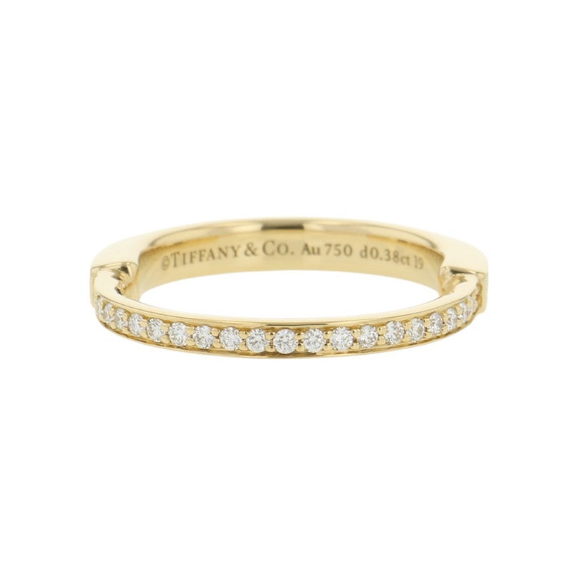 ティファニー リング ロック リング ダイヤモンド 計0.38ct K18YGイエローゴールド サイズ約13号 Tiffany&Co. 指輪