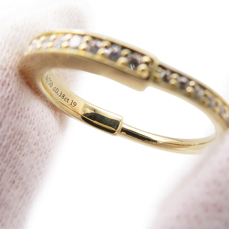 ティファニー リング ロック リング ダイヤモンド 計0.38ct K18YGイエローゴールド サイズ約13号 Tiffany&Co. 指輪