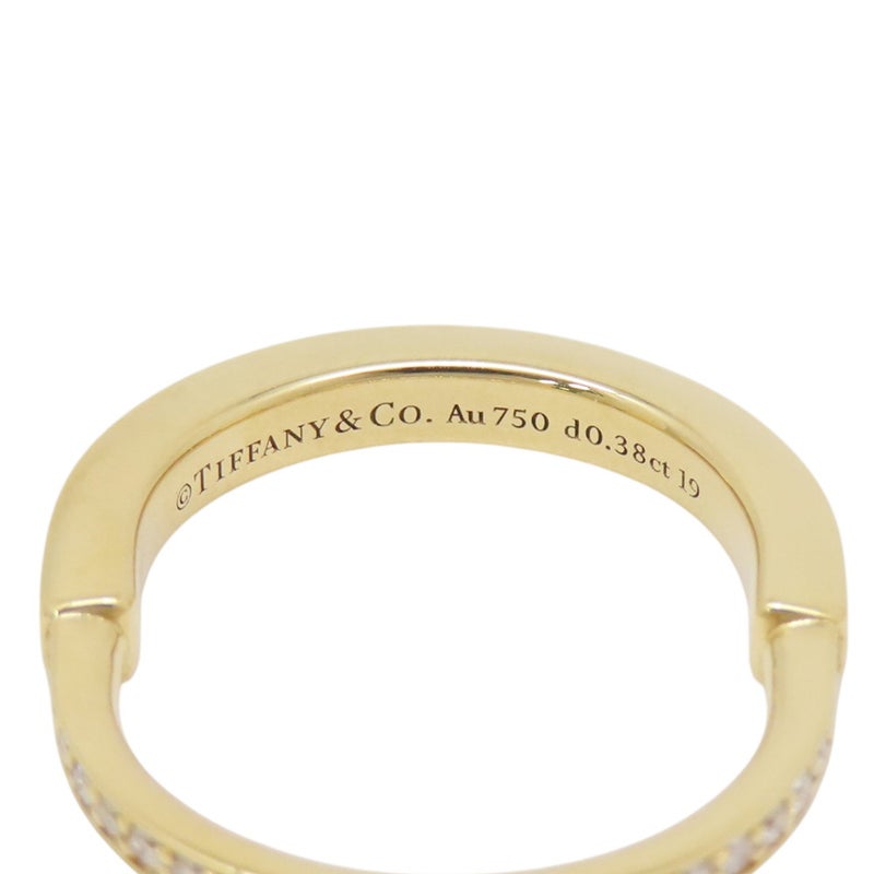 ティファニー リング ロック リング ダイヤモンド 計0.38ct K18YGイエローゴールド サイズ約13号 Tiffany&Co. 指輪