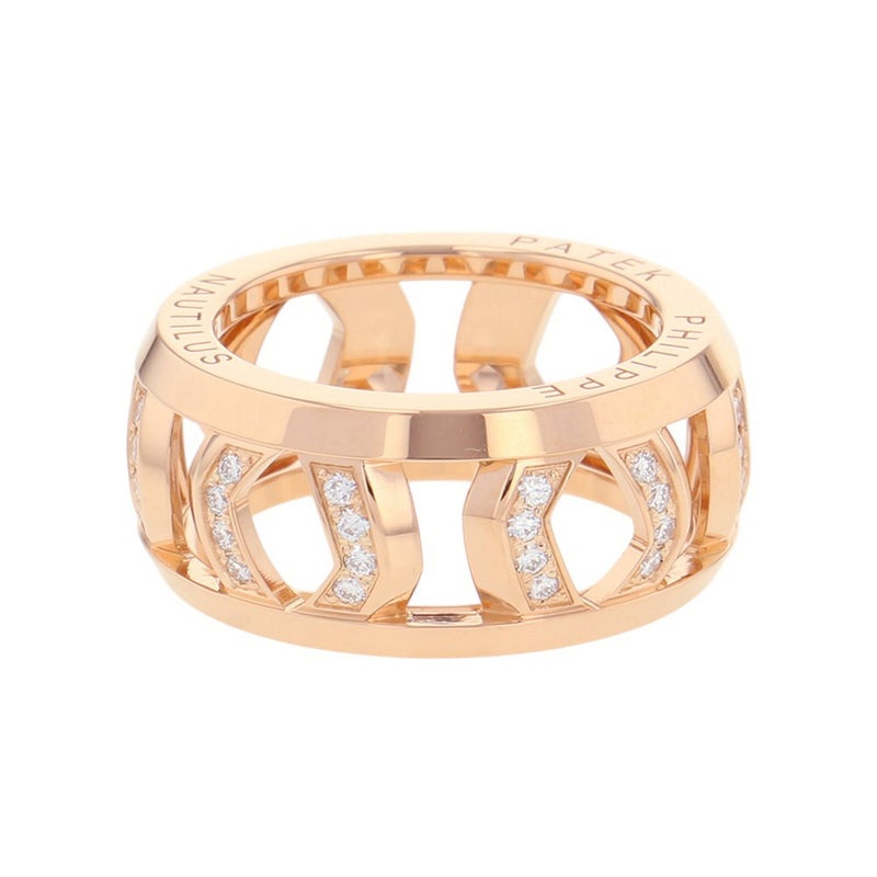 パテックフィリップ リング ノーチラス ダイヤモンド 48P 計0.4ct K18PGピンクゴールド サイズ53 275.9751/1.R4 PATEK PHILIPPE 指輪