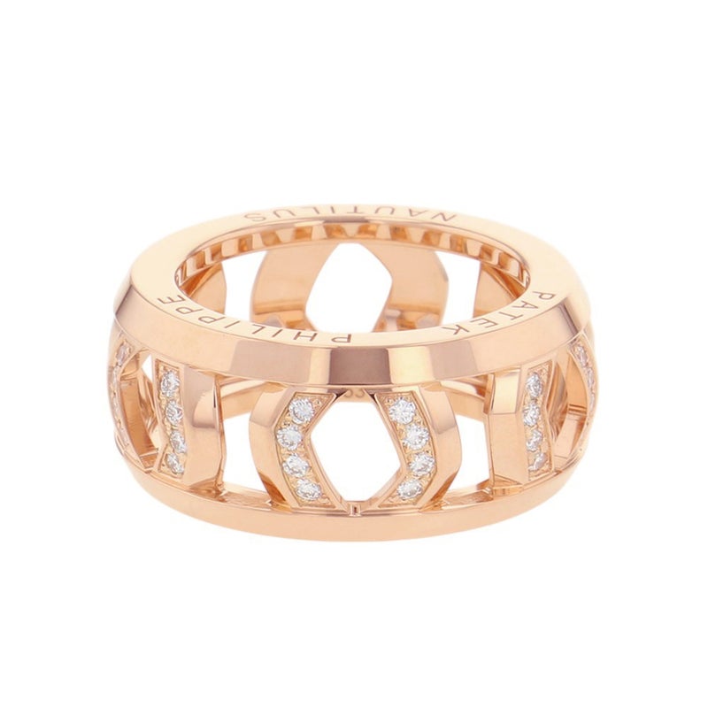 パテックフィリップ リング ノーチラス ダイヤモンド 48P 計0.4ct K18PGピンクゴールド サイズ53 275.9751/1.R4 PATEK PHILIPPE 指輪