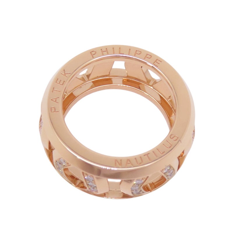 パテックフィリップ リング ノーチラス ダイヤモンド 48P 計0.4ct K18PGピンクゴールド サイズ53 275.9751/1.R4 PATEK PHILIPPE 指輪