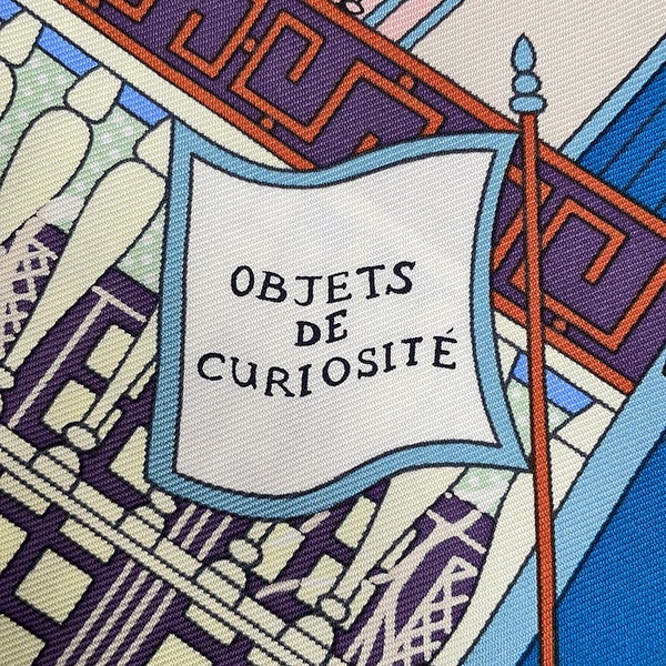 エルメス スカーフ カレ90 オブジェ・ドゥ・キュリオジデ Objets de Curiosit シルク HERMES 2022年秋冬