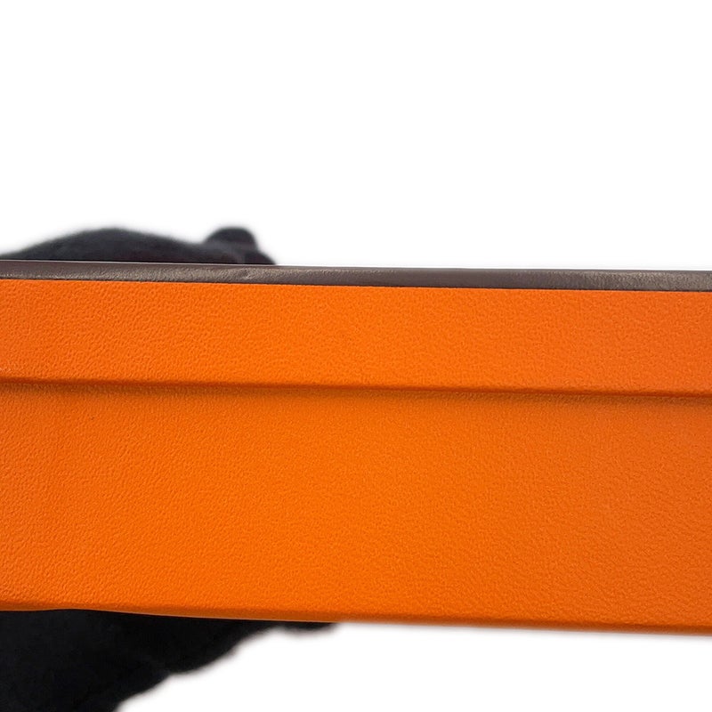 エルメス ケリーベルト 18 ブラック/シルバー金具 エプソン G刻印 HERMES 黒