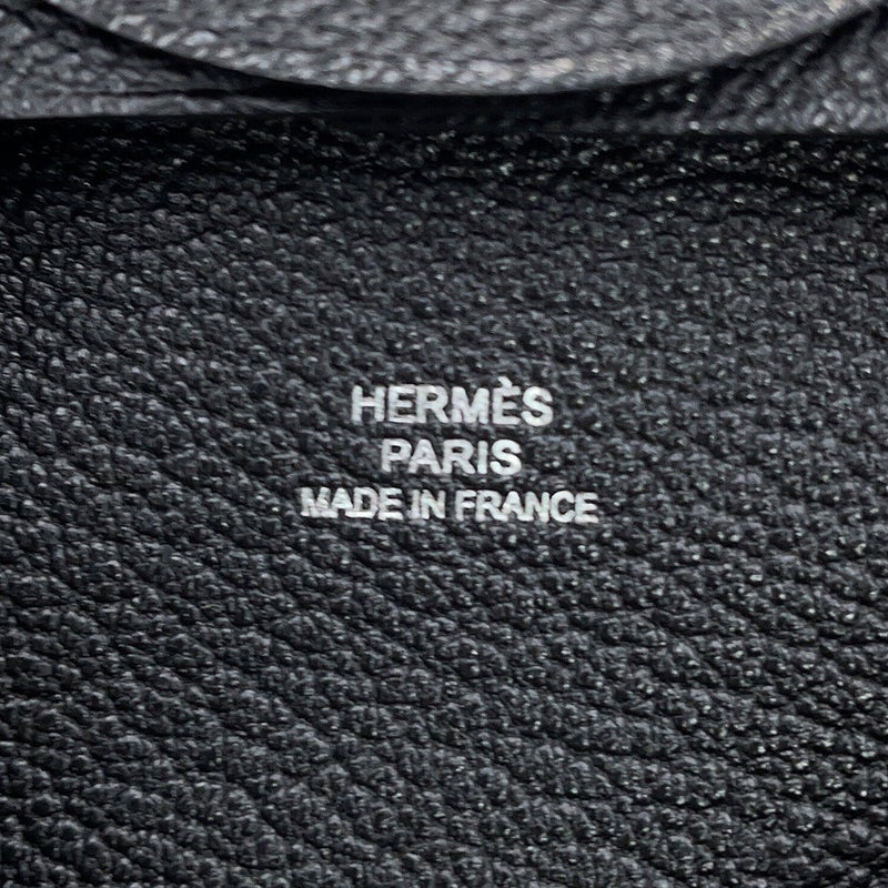 エルメス コインケース バスティア ブラック シェブルミゾル G刻印 HERMES 小銭入れ 黒