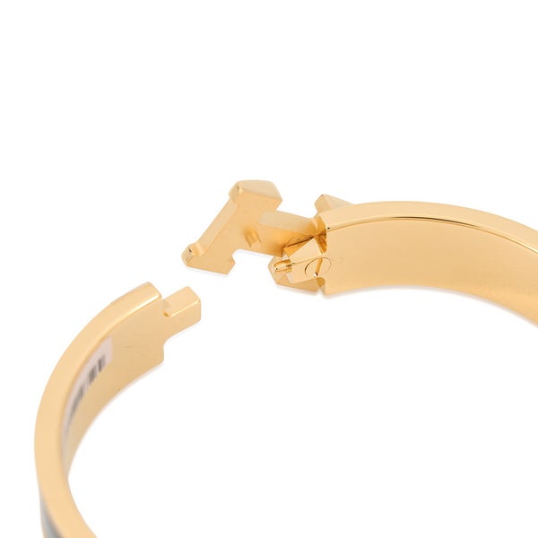 エルメス ブレスレット クリックH サイズPM ブラック/ゴールド金具 HERMES アクセサリー バングル 黒