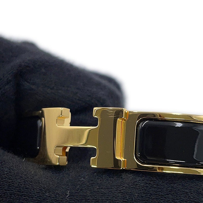 エルメス ブレスレット クリックH サイズPM ブラック/ゴールド金具 HERMES アクセサリー バングル 黒
