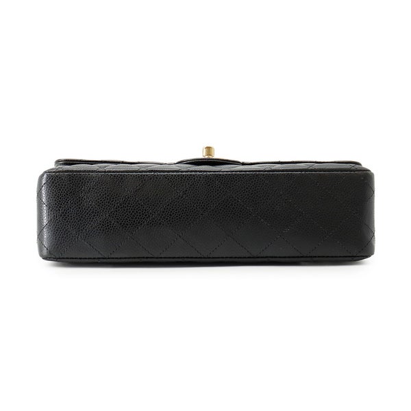 シャネル チェーンショルダーバッグ マトラッセ25 ココマーク キャビアスキン ダブルチェーン A01112 CHANEL