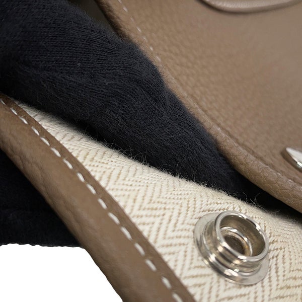 エルメス トートバッグ ガーデンパーティPM エトゥープ/シルバー金具 ネゴンダ Y刻印 HERMES Garden Party