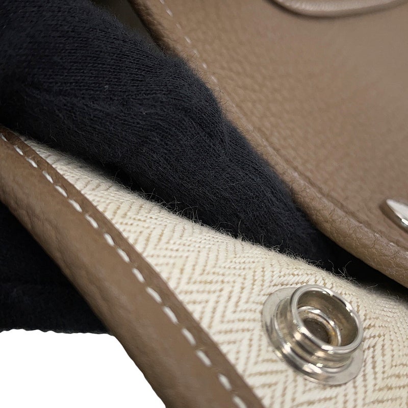 エルメス トートバッグ ガーデンパーティPM エトゥープ/シルバー金具 ネゴンダ Y刻印 HERMES Garden Party