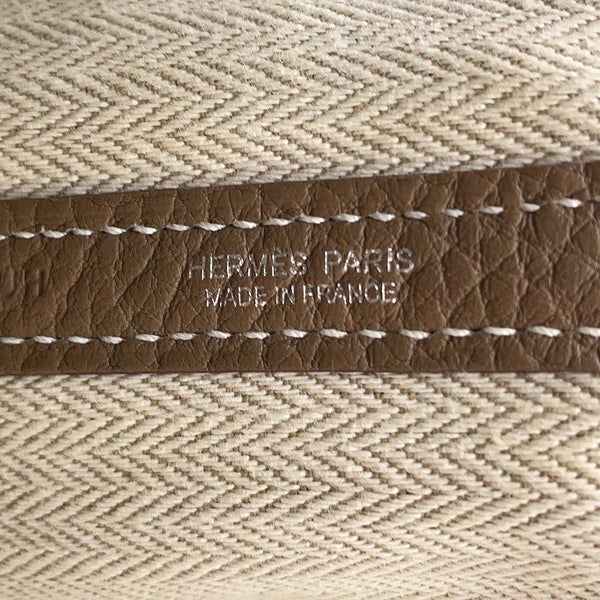 エルメス トートバッグ ガーデンパーティPM エトゥープ/シルバー金具 ネゴンダ Y刻印 HERMES Garden Party