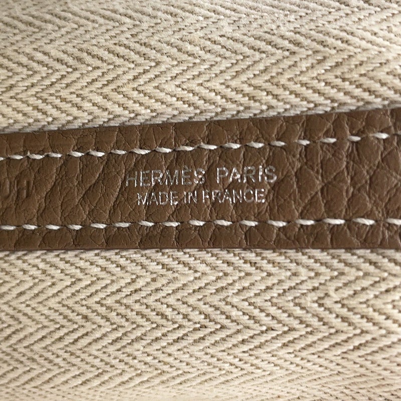 エルメス トートバッグ ガーデンパーティPM エトゥープ/シルバー金具 ネゴンダ Y刻印 HERMES Garden Party