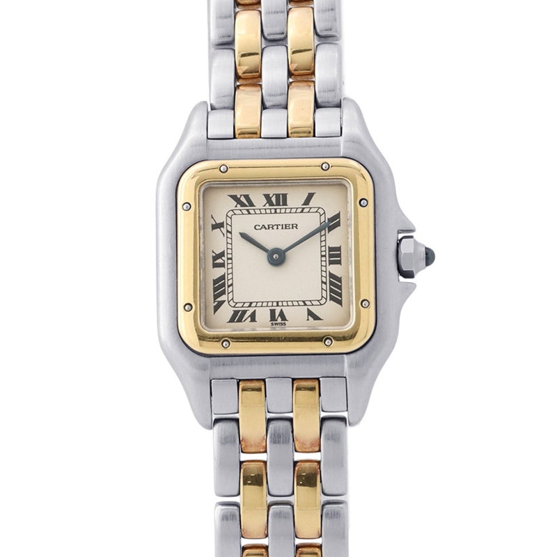 カルティエ パンテール 2ロウ SM 84083242 Cartier 腕時計 アイボリー文字盤 クォーツ ヴィンテージ