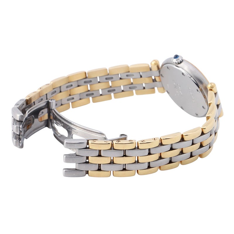 カルティエ パンテール ヴァンドーム 3ロウ SM W25030B8 Cartier 腕時計 アイボリー文字盤