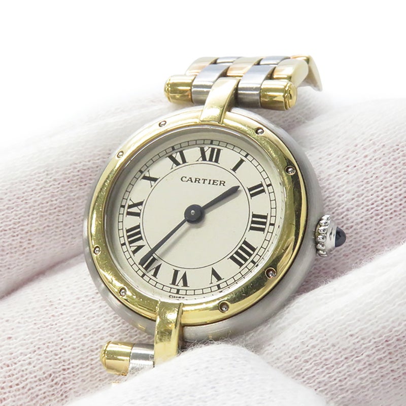カルティエ パンテール ヴァンドーム 3ロウ SM W25030B8 Cartier 腕時計 アイボリー文字盤