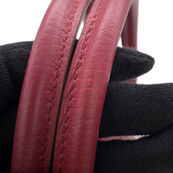 エルメス ハンドバッグ ボリード31 ルビー/シルバー金具 トリヨンクレマンス □R刻印 ２wayショルダー