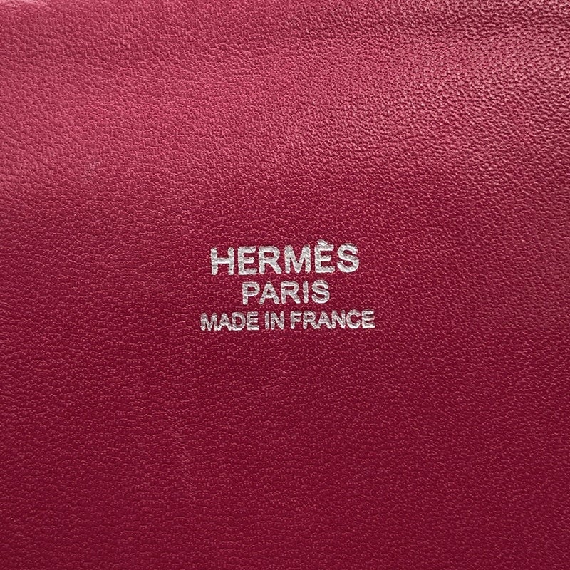 エルメス ハンドバッグ ボリード31 ルビー/シルバー金具 トリヨンクレマンス □R刻印 ２wayショルダー