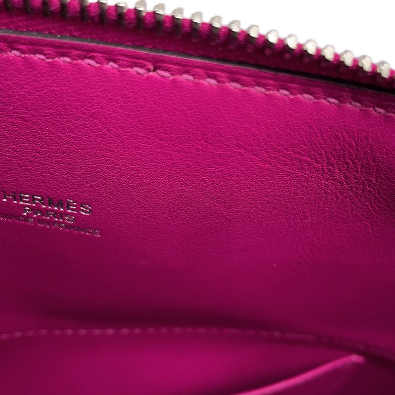 エルメス ハンドバッグ ボリード27 ローズパープル/シルバー金具 スイフト C刻印 HERMES Bolide 2wayショルダーバッグ
