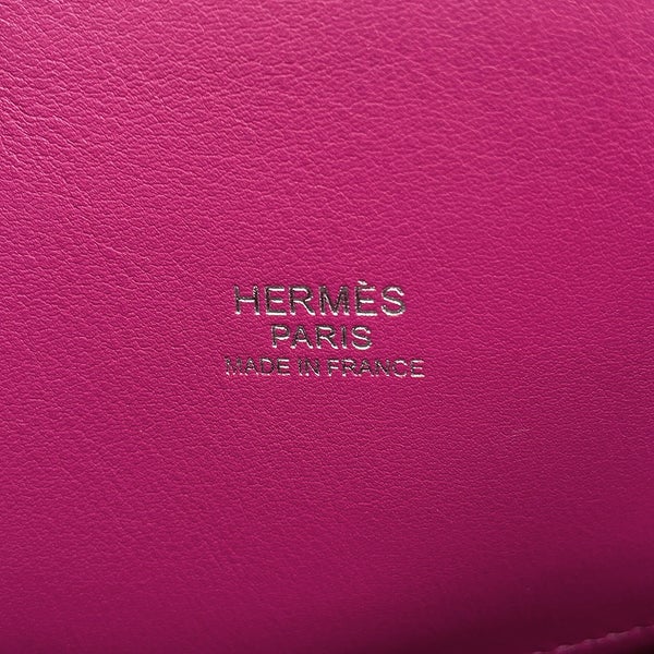エルメス ハンドバッグ ボリード27 ローズパープル/シルバー金具 スイフト C刻印 HERMES Bolide 2wayショルダーバッグ