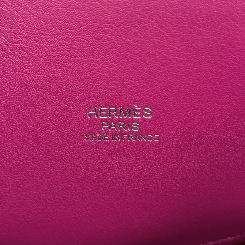 エルメス ハンドバッグ ボリード27 ローズパープル/シルバー金具 スイフト C刻印 HERMES Bolide 2wayショルダーバッグ
